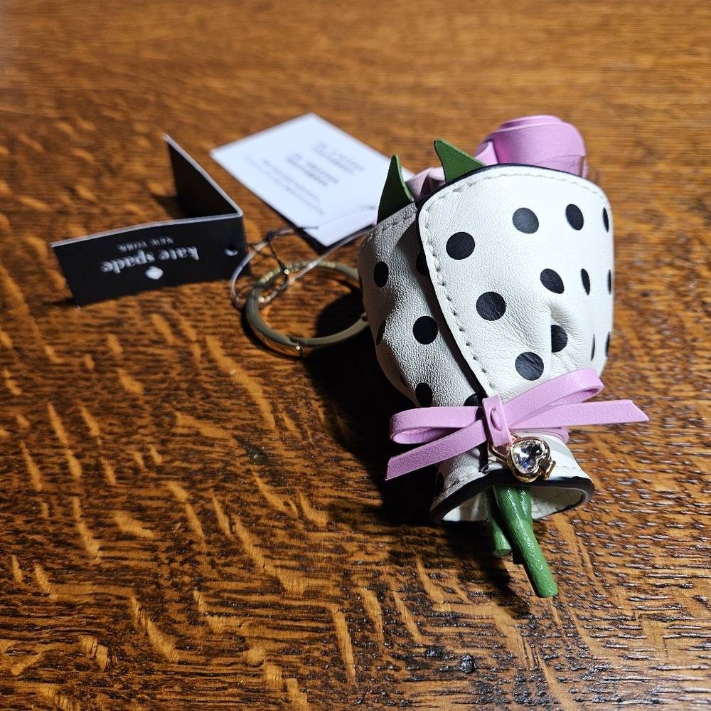 Kate Spade Flora Flower Bouquet Bag Charm NWT - Picture 4 of 6